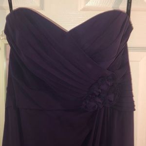 Alfred Angelo plum dark purple brides maid dress